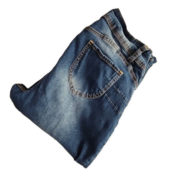 Ashley Stewart Jeans Women's 14 Tall (W30xL32) Med Wash Tapered Leg RN# 147502 - Picture 6 of 16